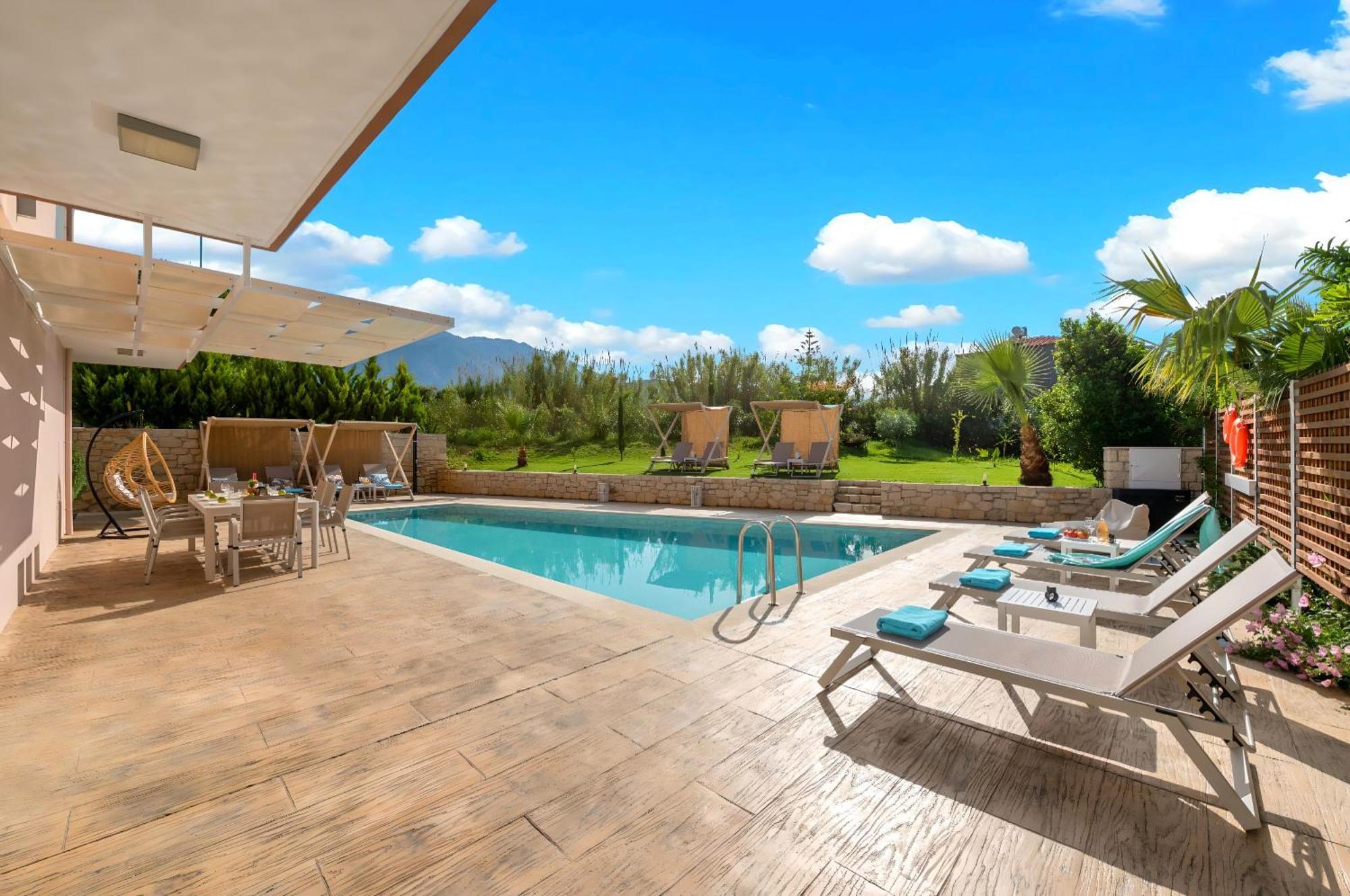Allas Villa Heated Pool Ханья Экстерьер фото